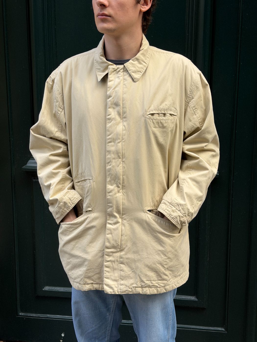 Veste poches à rabats