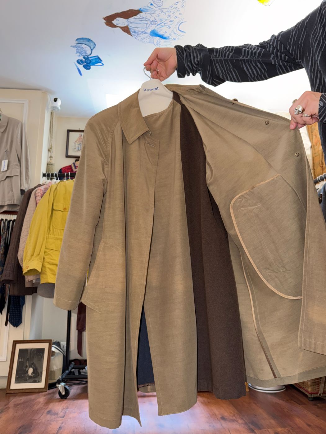 Manteau double fermeture