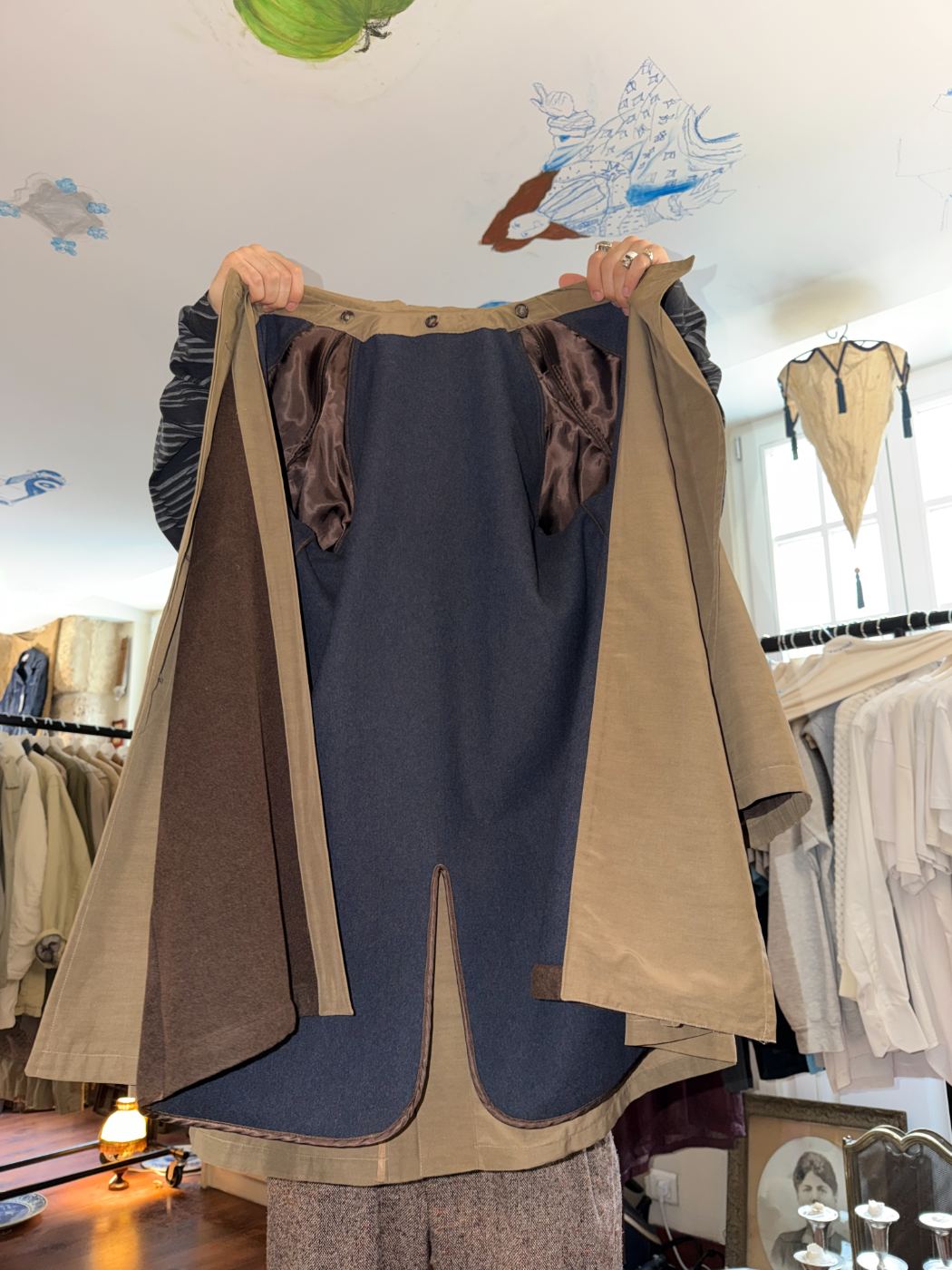 Manteau double fermeture