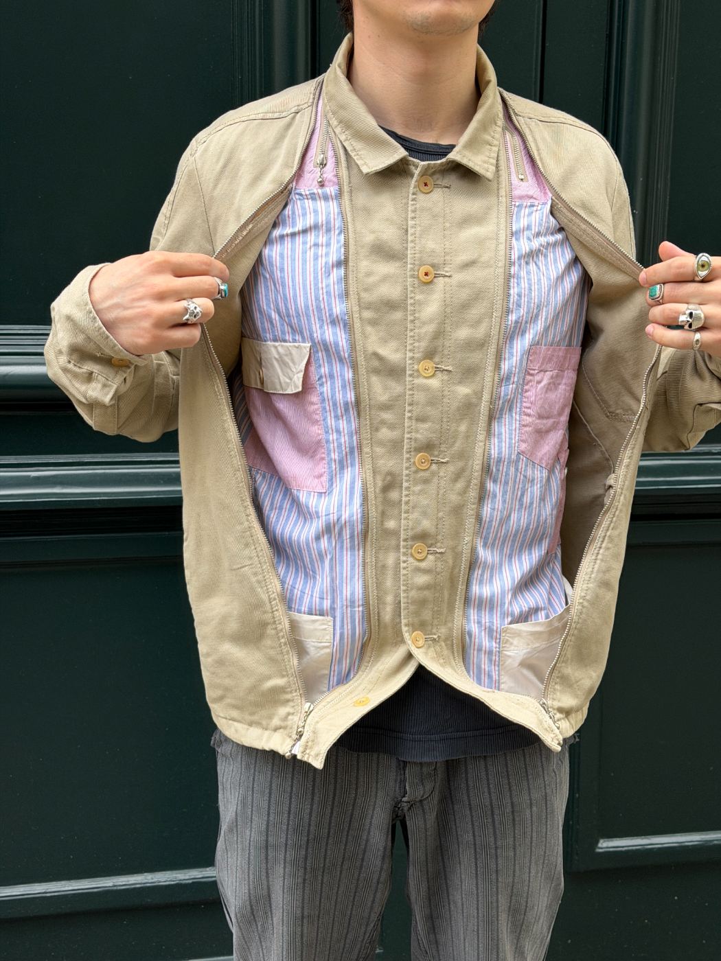 Veste poches cachées