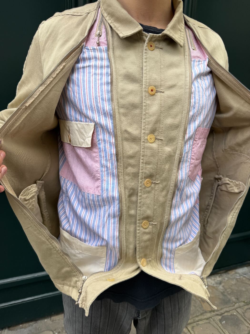 Veste poches cachées