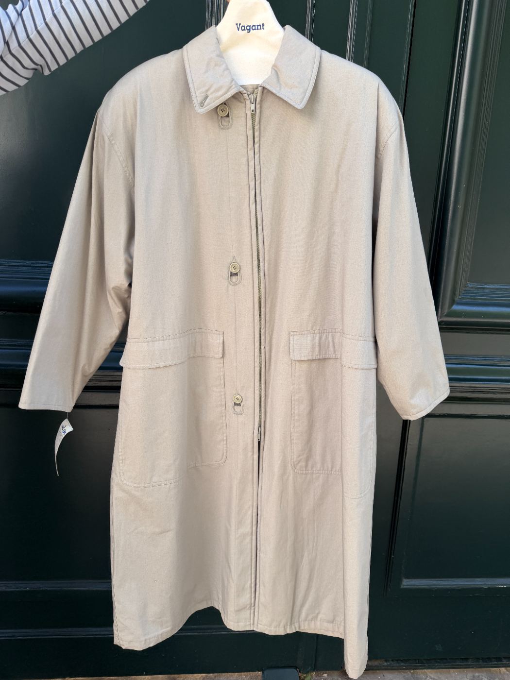 Manteau boutons goutte d'eau