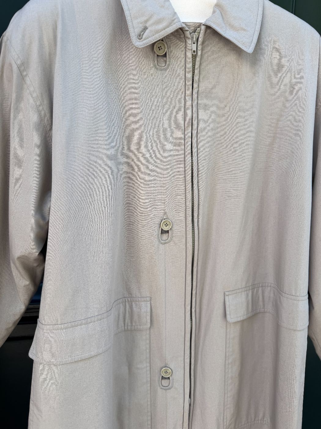Manteau boutons goutte d'eau