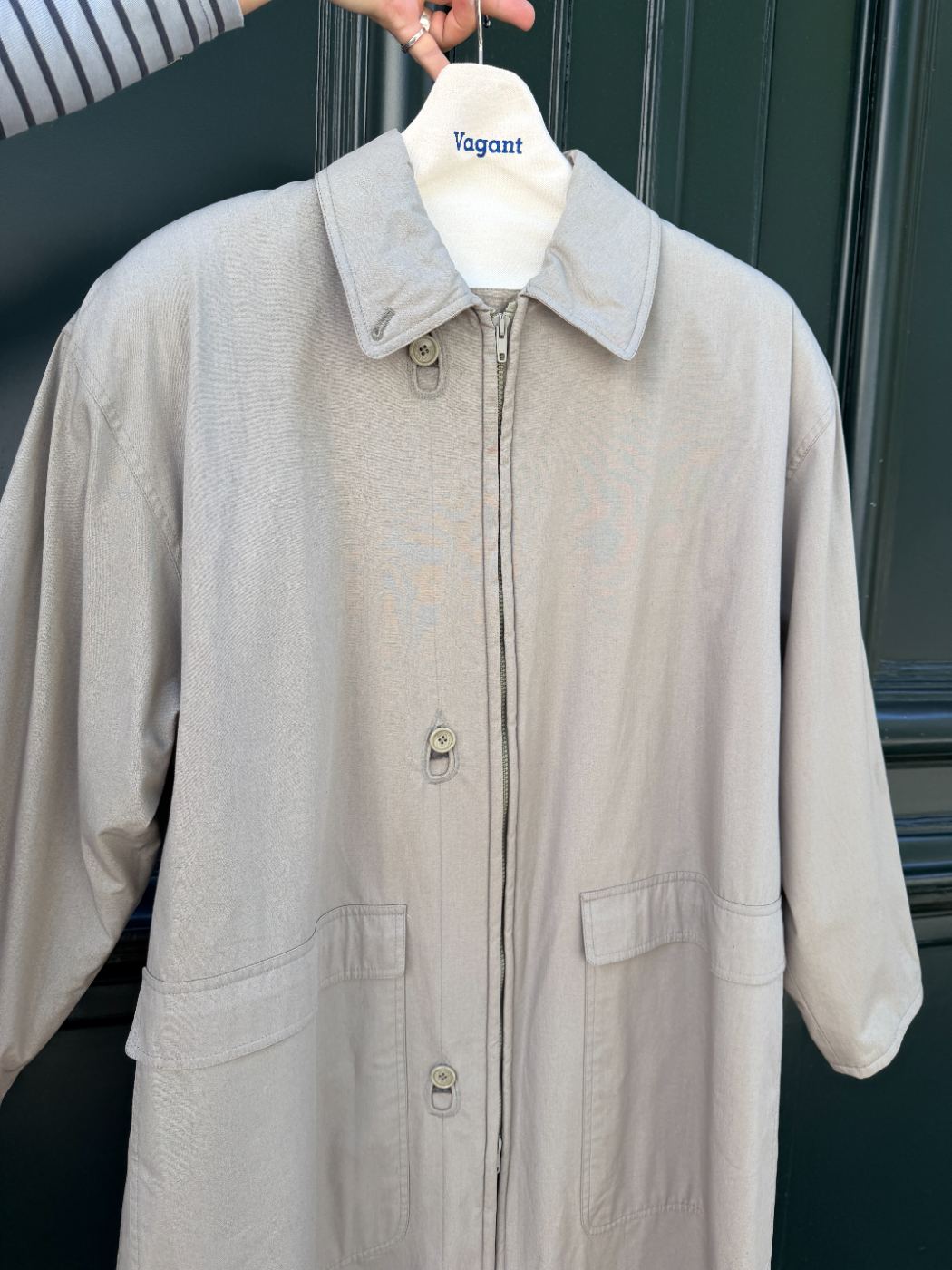 Manteau boutons goutte d'eau