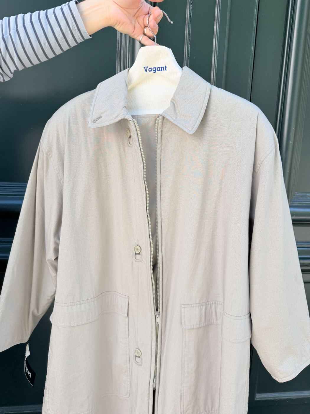 Manteau boutons goutte d'eau