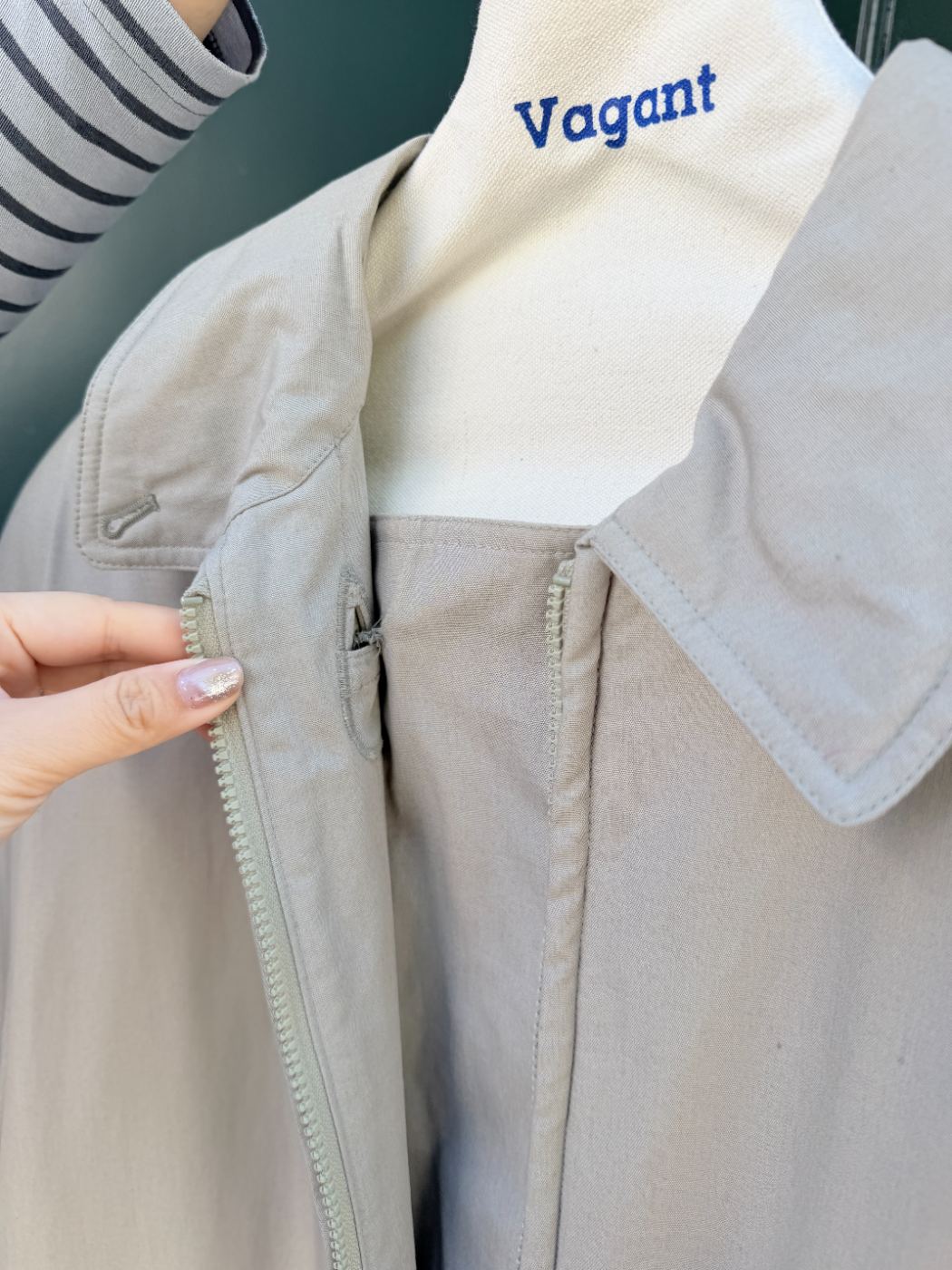 Manteau boutons goutte d'eau