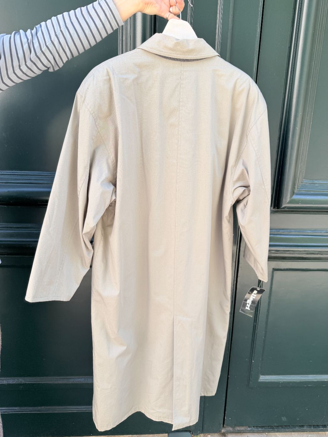 Manteau boutons goutte d'eau