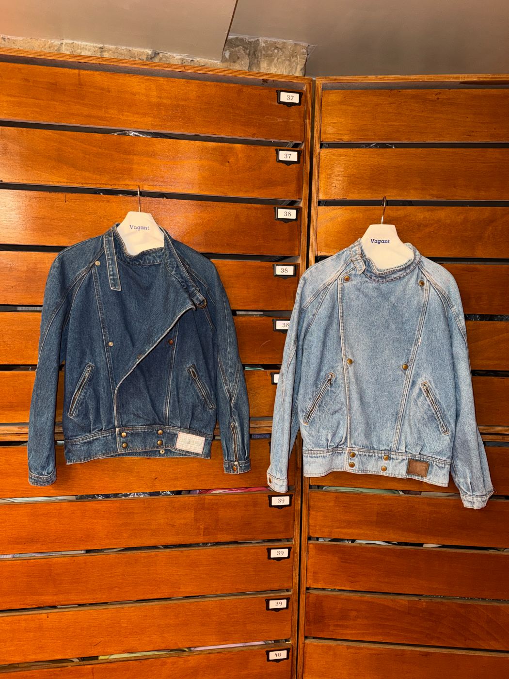 Vestes en denim de motard