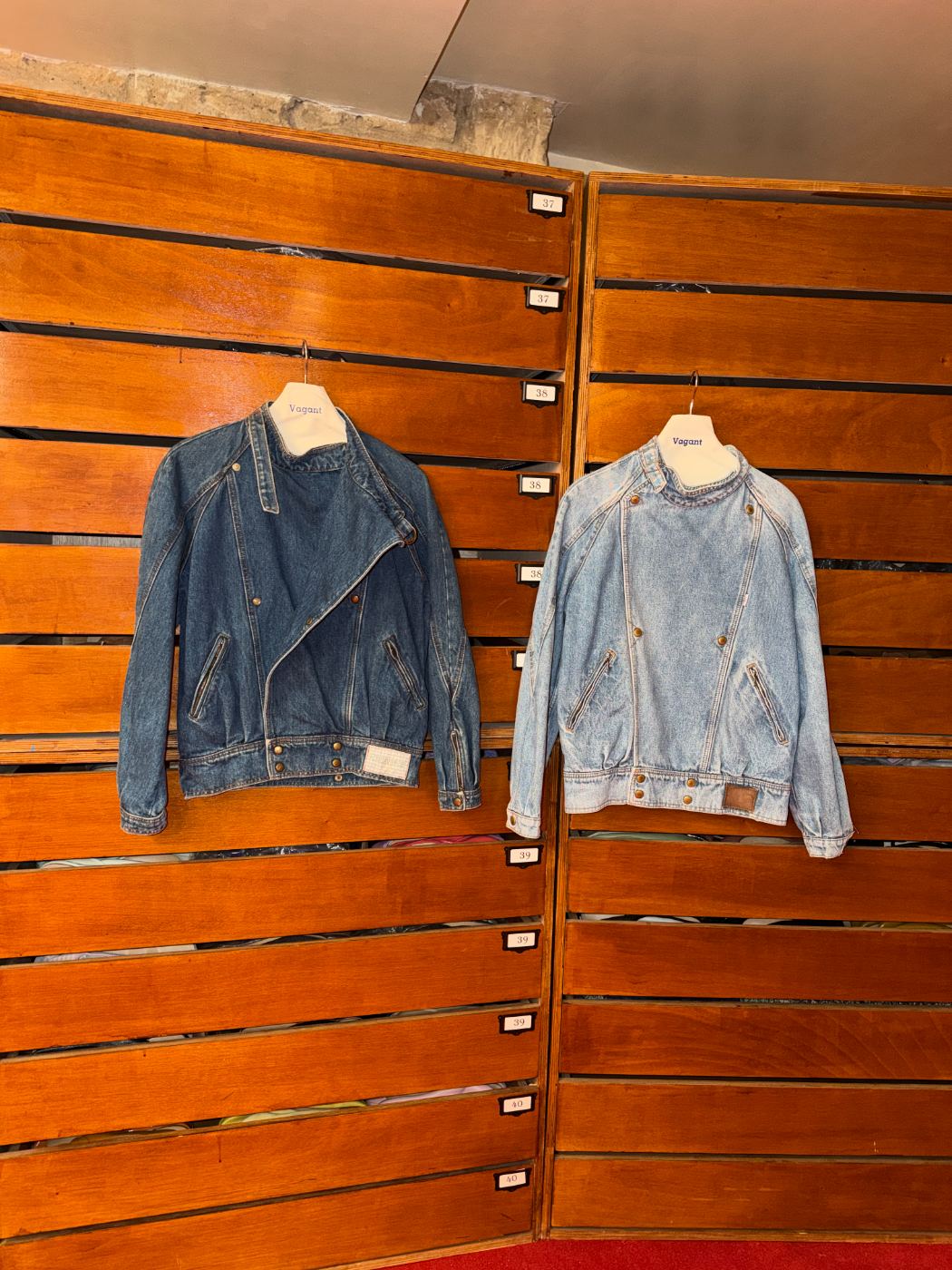 Vestes en denim de motard