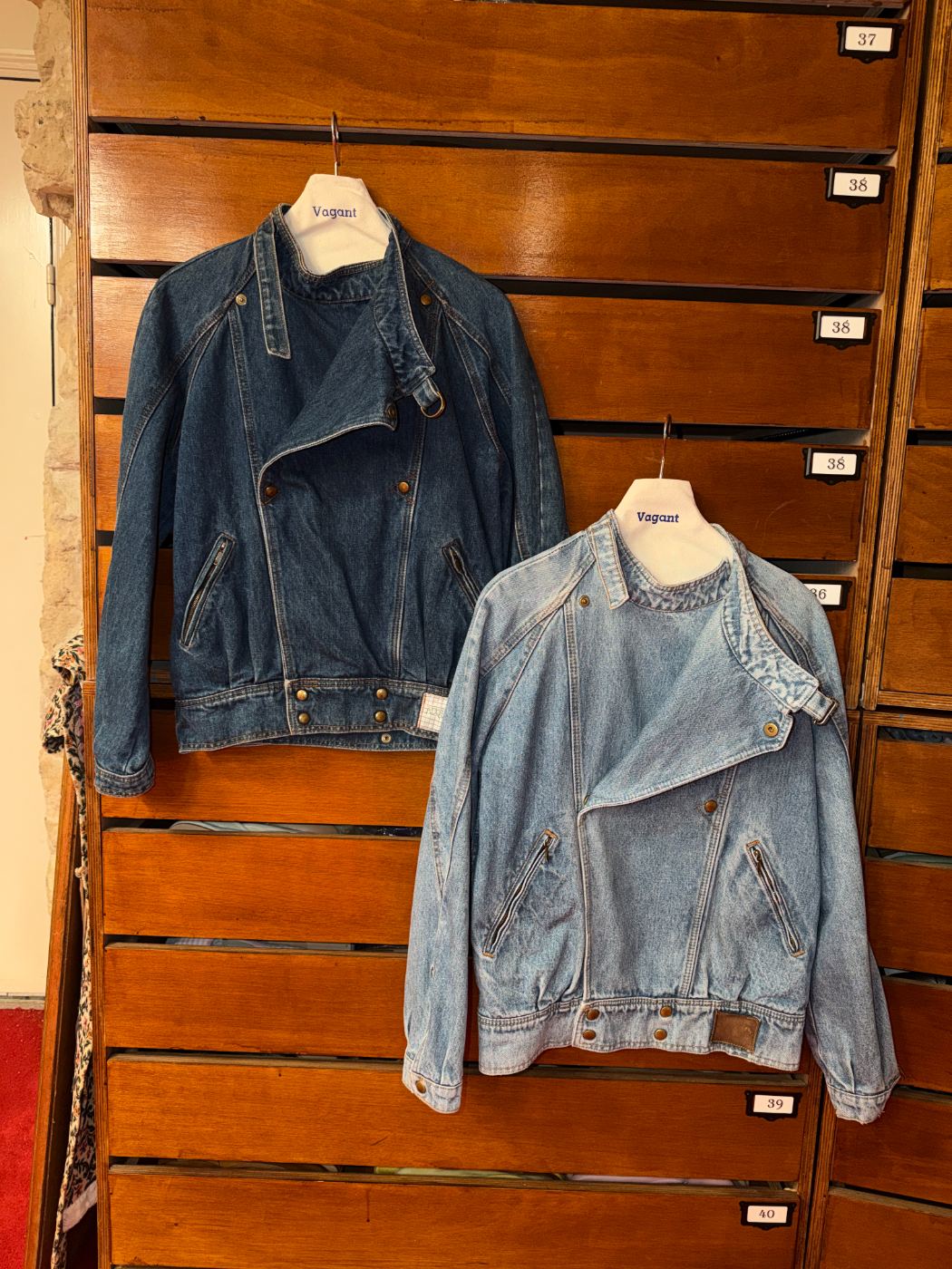 Vestes en denim de motard