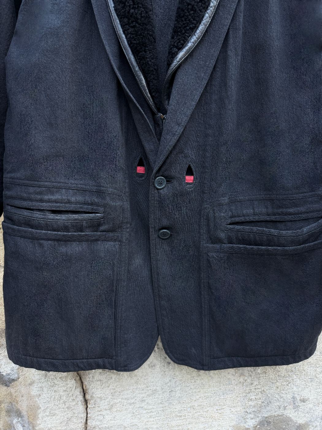 Veste 2 en 1 boutons goutte d'eau
