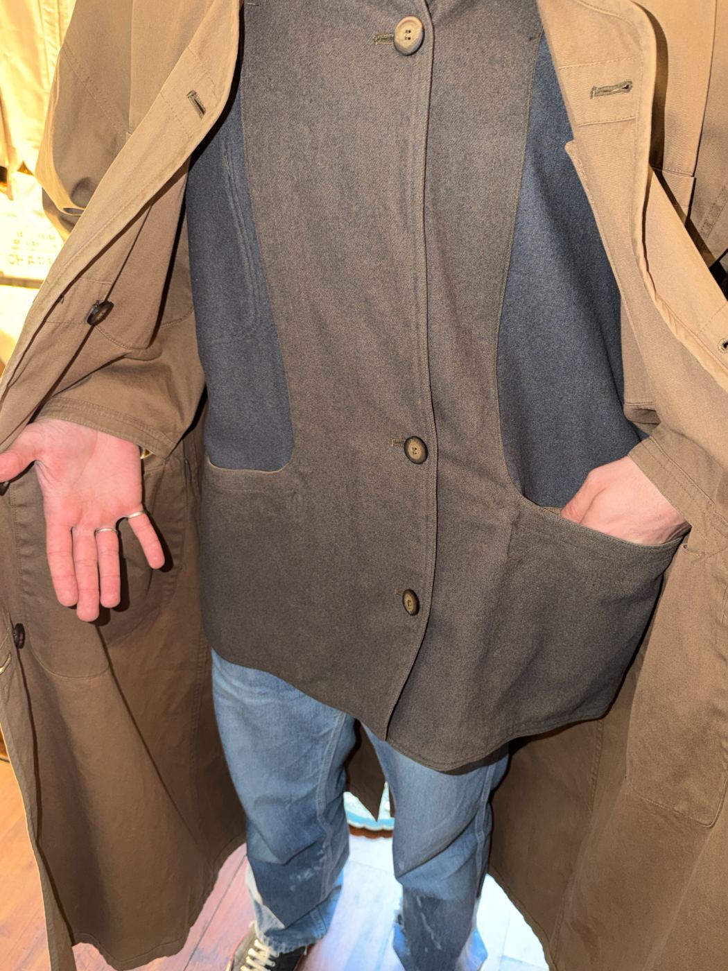 Manteau 2en 1 réversible